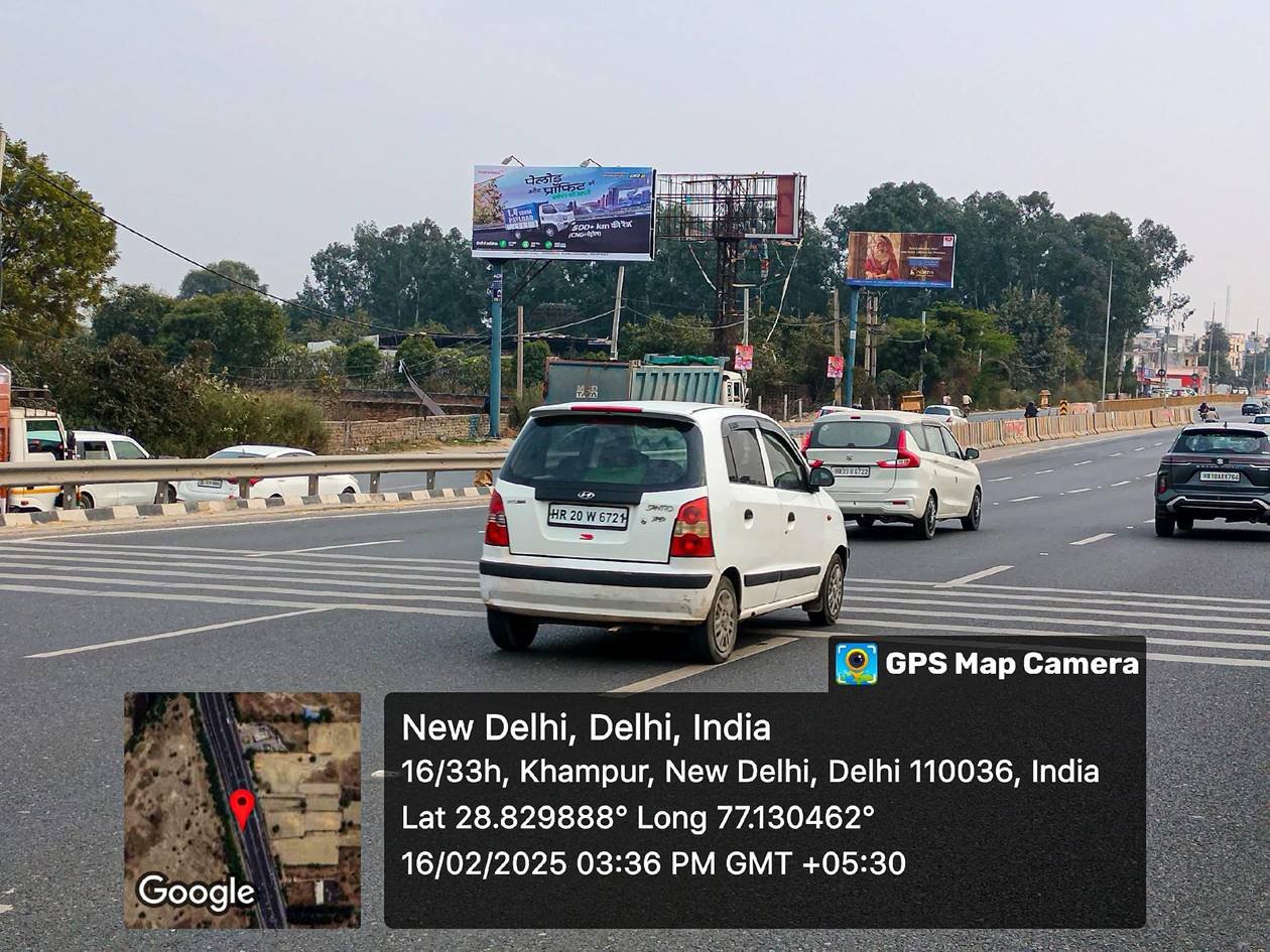 Highway hoarding branding in GT Karnal Road delhi - Delhi
