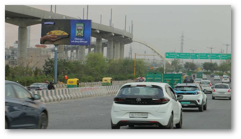 Unipole Advertising in Outer Ring Road towards Soni Path, Delhi - Delhi