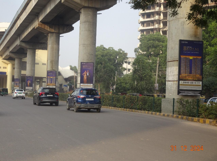 Pole Kiosk Advertising in AIT Chowk - Gurugram