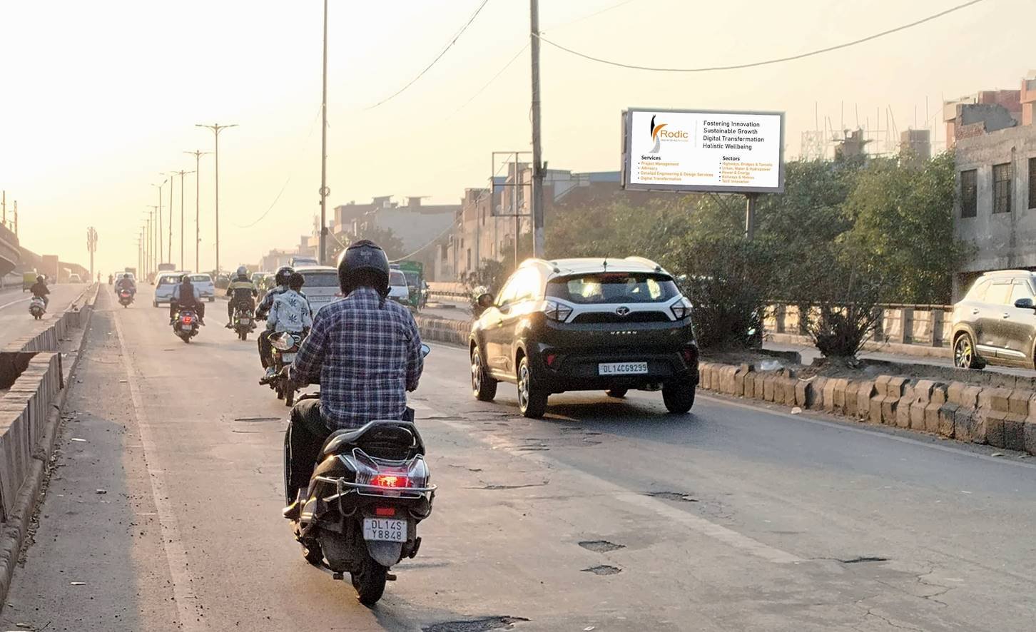Hoarding Advertising in Shahdara Flyover - Delhi