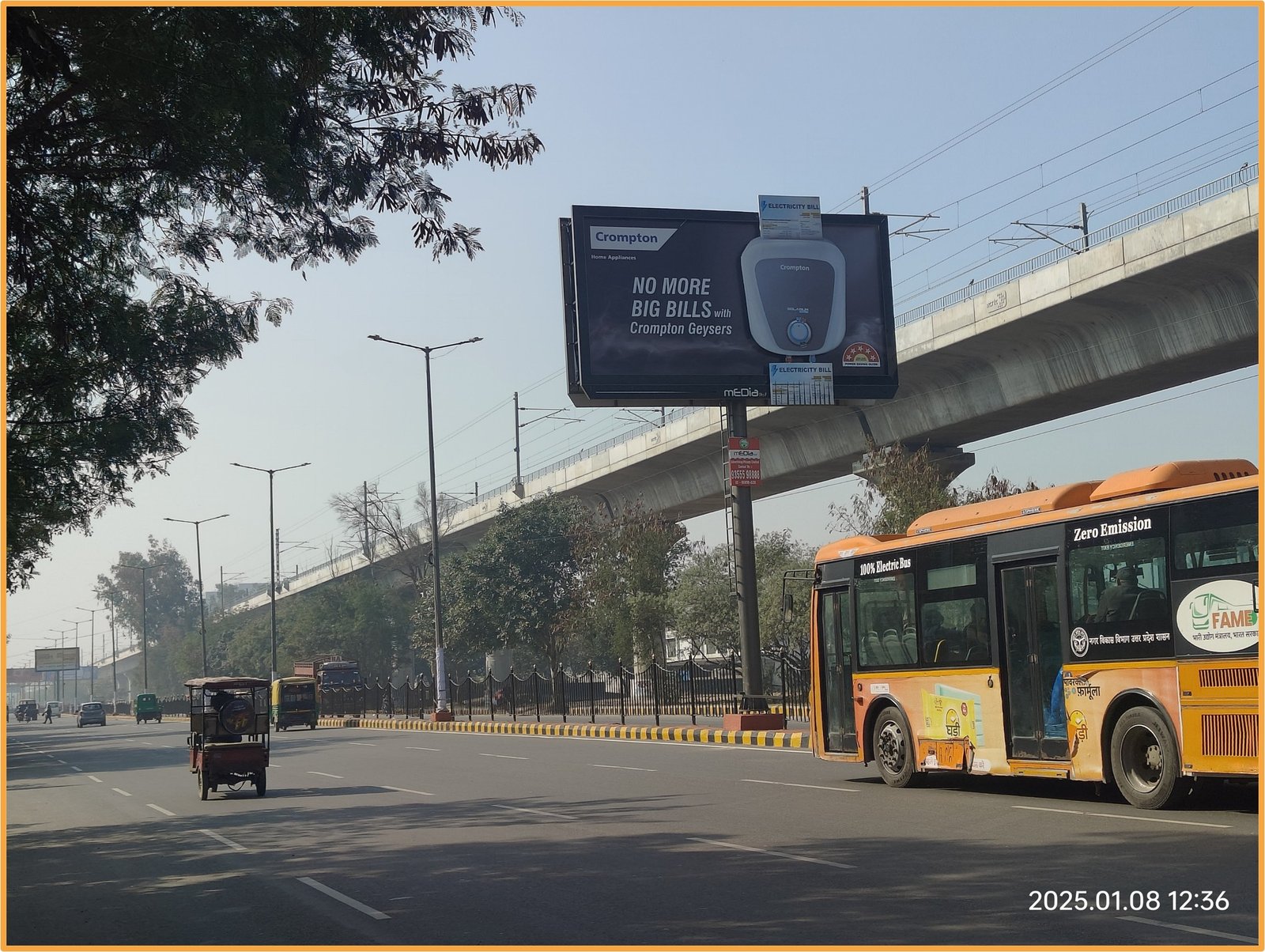 Hoarding Advertising near Vasundhara Flyover - Ghaziabad