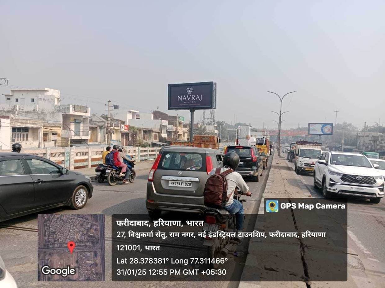 BATA Flyover Renault Showroom Towards Hardware Chowk - Faridabad