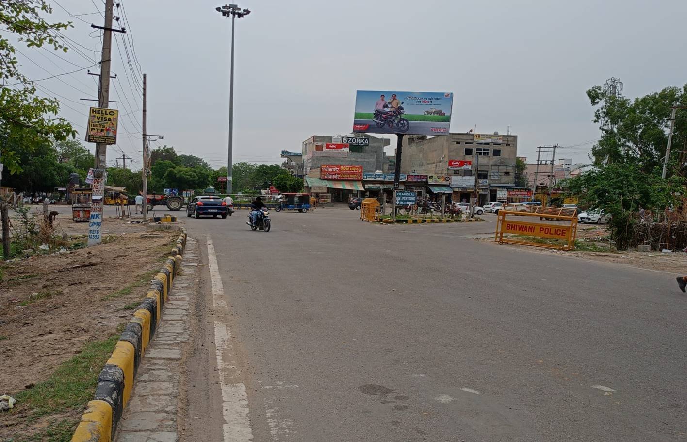 Hoarding advertising nr Bhagat Singh Chowk haryana - Haryana