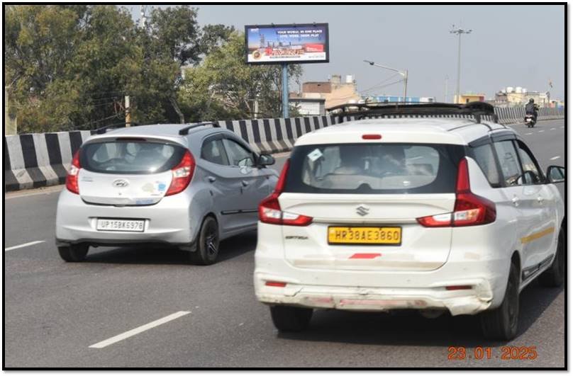 Unipole Advertising in Old Gurgaon – Railway Road, Gurugram - Faridabad