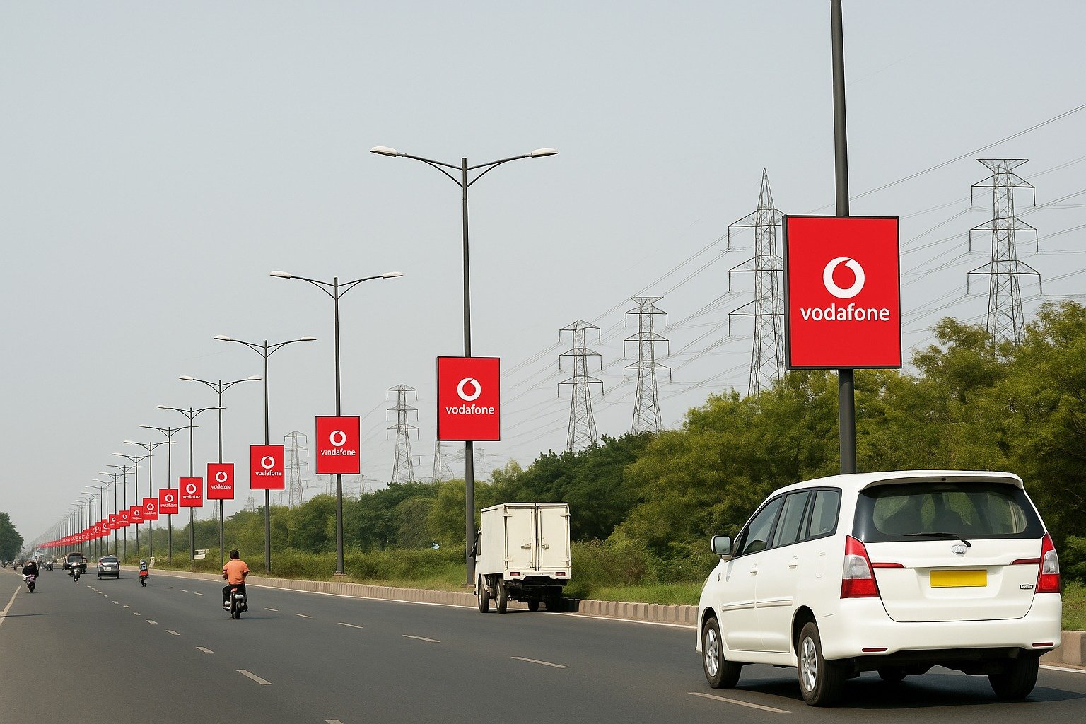 Pole Kiosk Advertising towards Mehrauli - Delhi