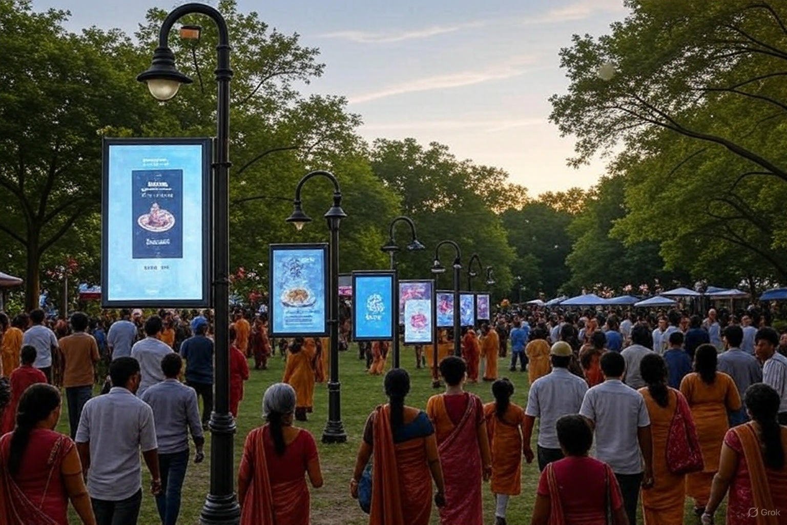 Pole kiosk advertising in Jasola delhi - Delhi