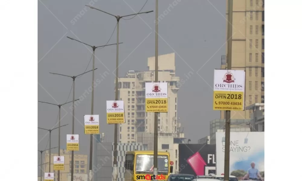 Pole Kiosk Advertising in Sector 19 Faridabad - Haryana