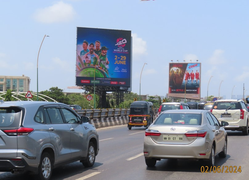 Billboard Advertising in Vile Parle Flyover (LHS) - Mumbai