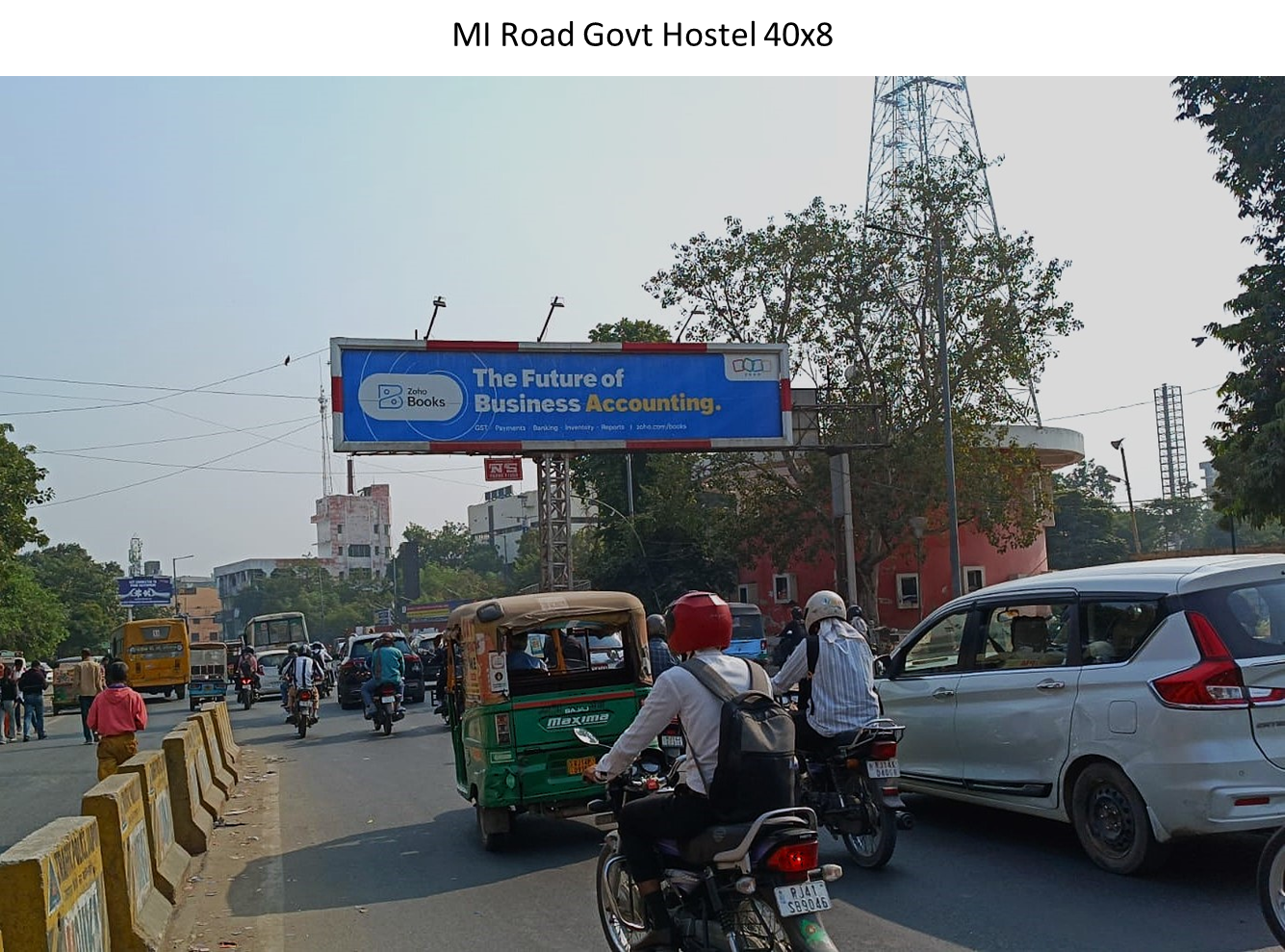 Unipole Advertising at MI Road jaipur rajasthan - Rajasthan