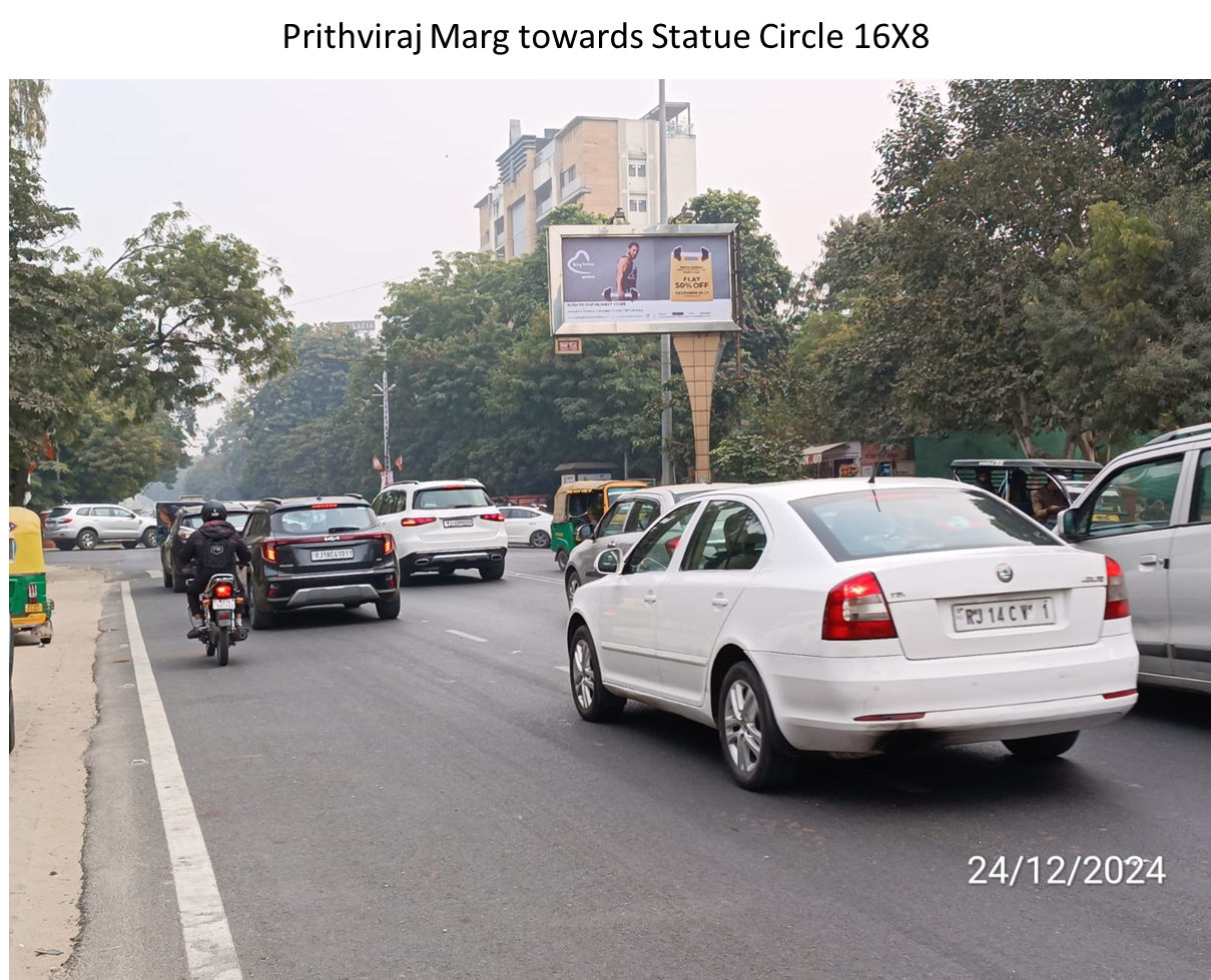 Hoarding Advertising in Prithviraj Marg - Rajasthan