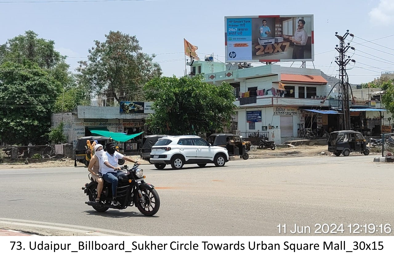 Billboard Advertising in Urban Square - Rajasthan