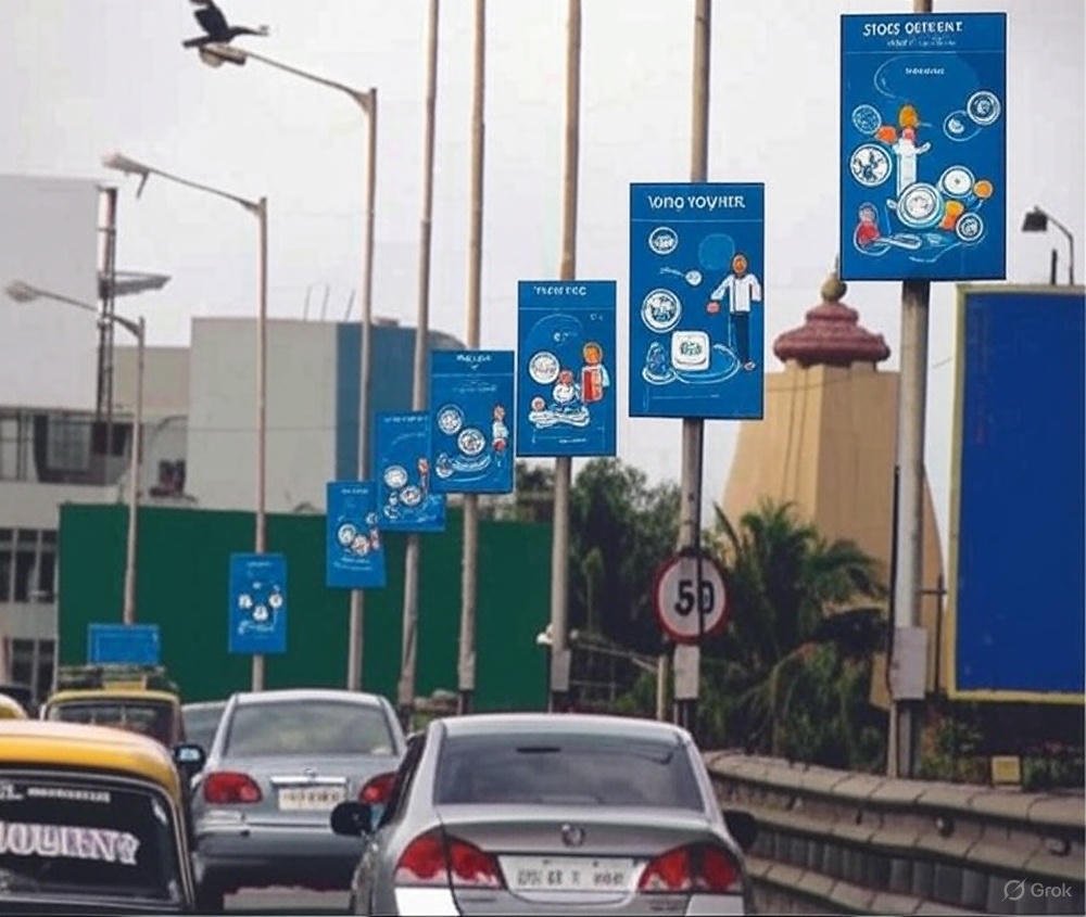 Pole kiosk branding Gomti Nagar lucknow - Lucknow