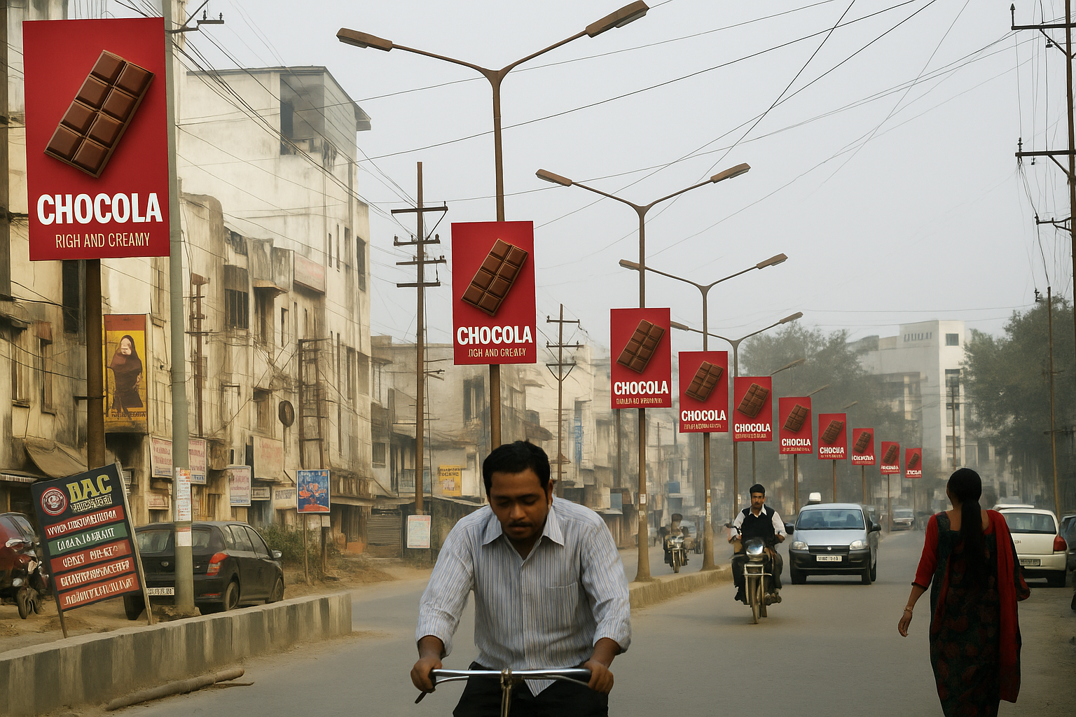 Pole Kiosk Advertising in Sector 31 Market Area - Faridabad