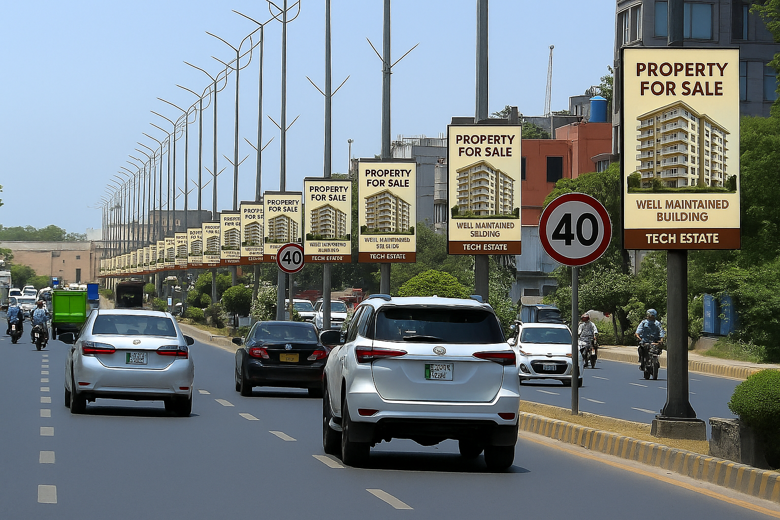 pole kiosk advertising in Jankipuram lucknow - Lucknow