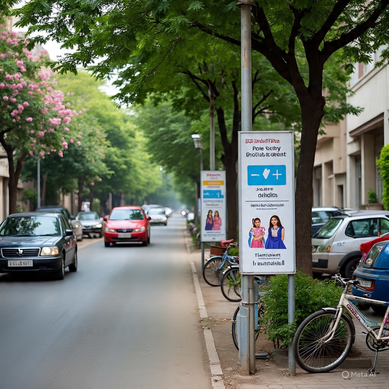 Branded pole kiosk display by one of the leading Pole Kiosk Advertising Companies in Rajasthan, strategically placed on a busy urban street for maximum local visibility.