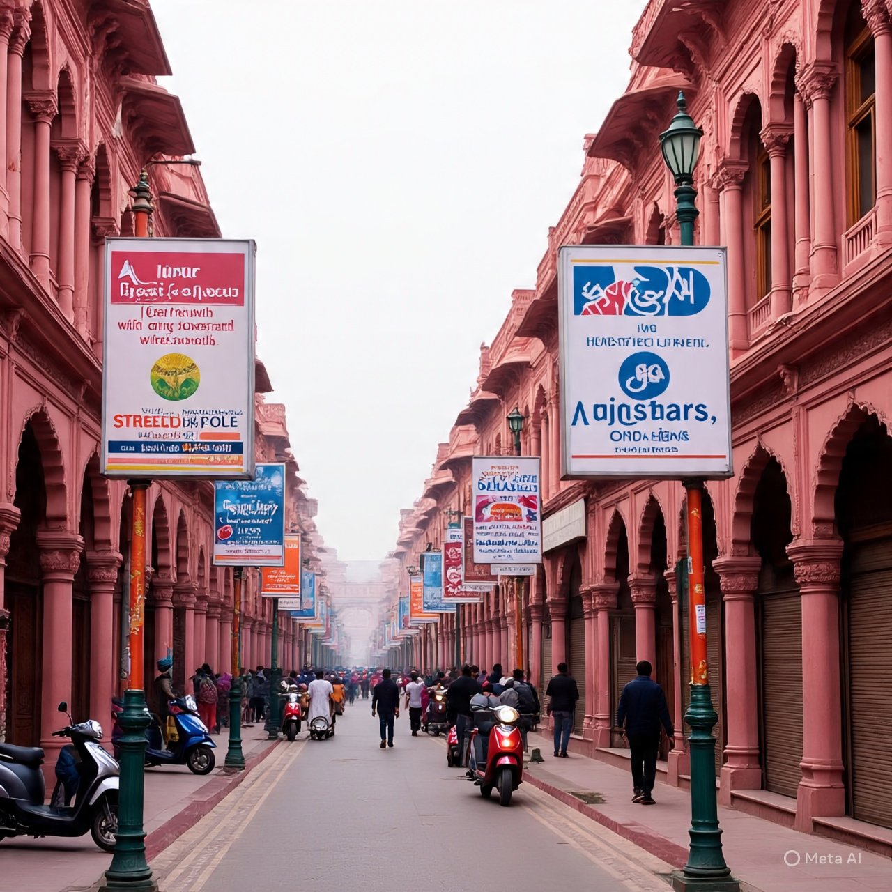 PoleKiosk branding in Syphon Circle Road Rajasthan - Rajasthan