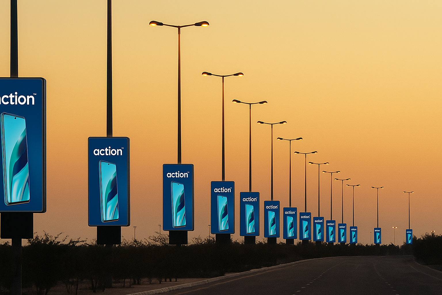 Pole kiosk branding in Neelam Bata Road Faridabad - Faridabad