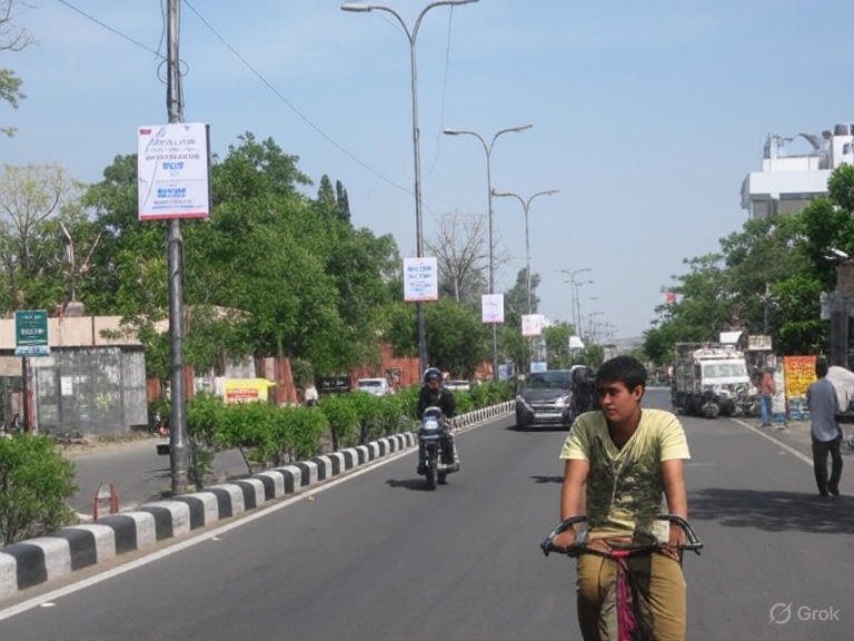 Pole Kiosk Advertising in Ratanada to Airport Road - Rajasthan