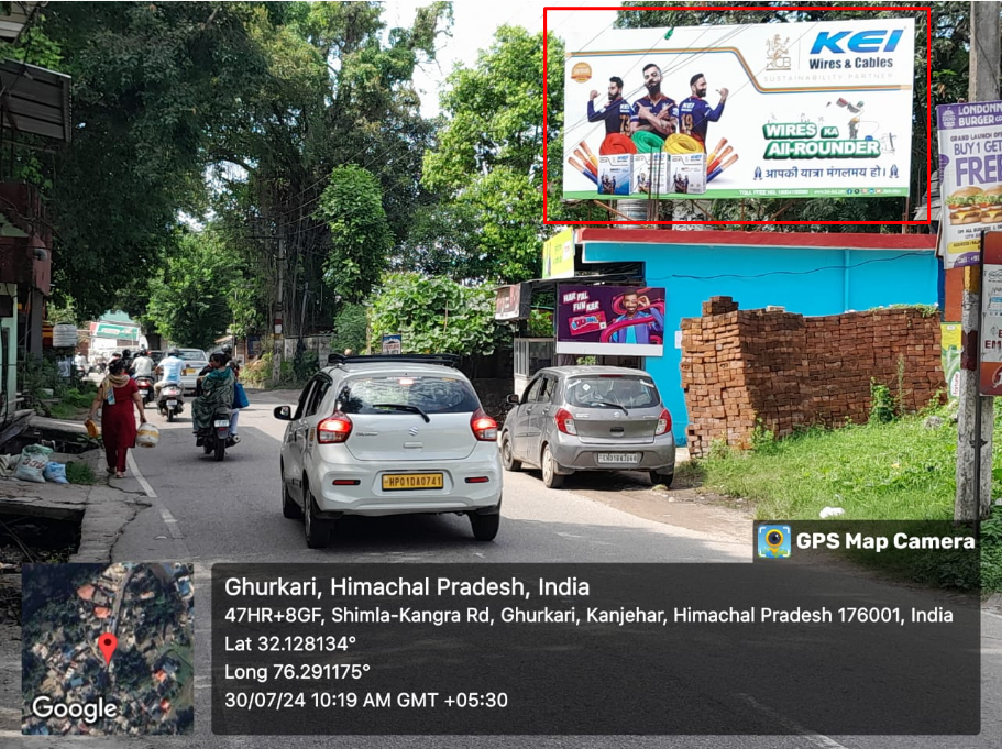 Hoarding advertising in Kangra, Himachal Pradesh - Himachal Pradesh