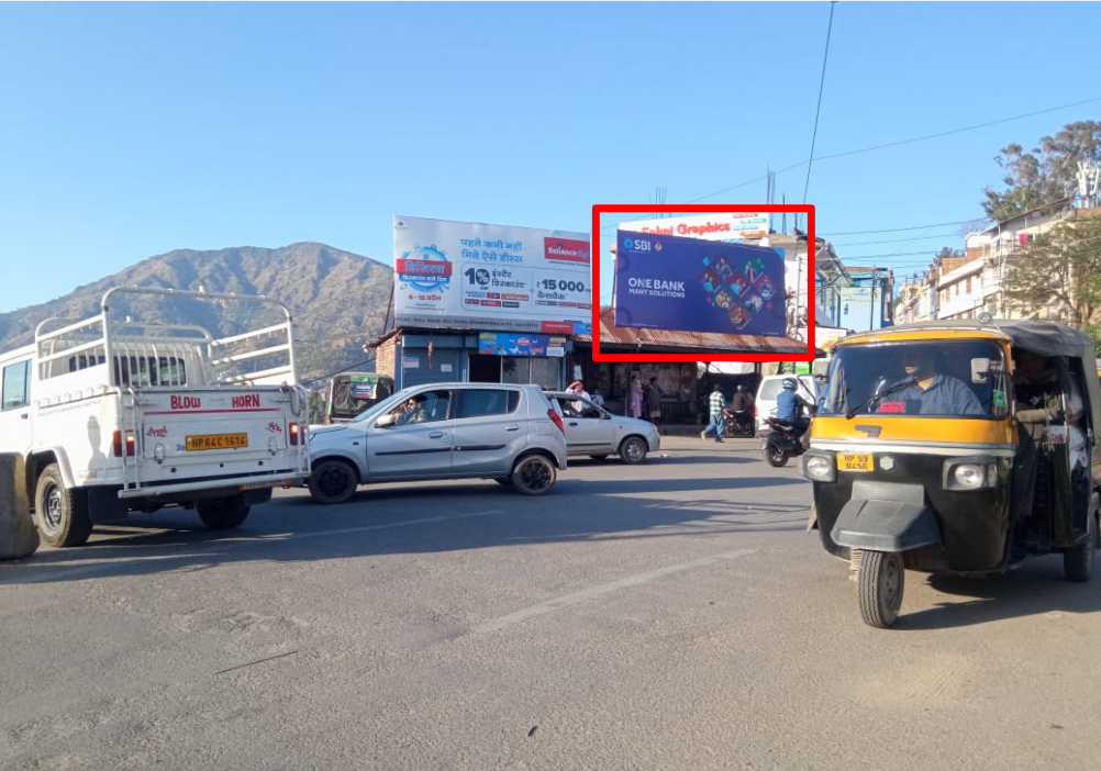 Hoarding Advertising in Saproon Chowk - Himachal Pradesh