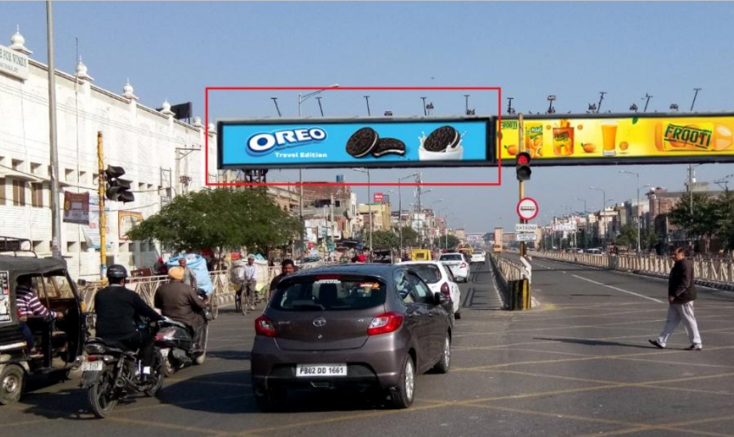 Gantry Advertising in O/s Khalsa College facing GNDU, Punjab - Punjab