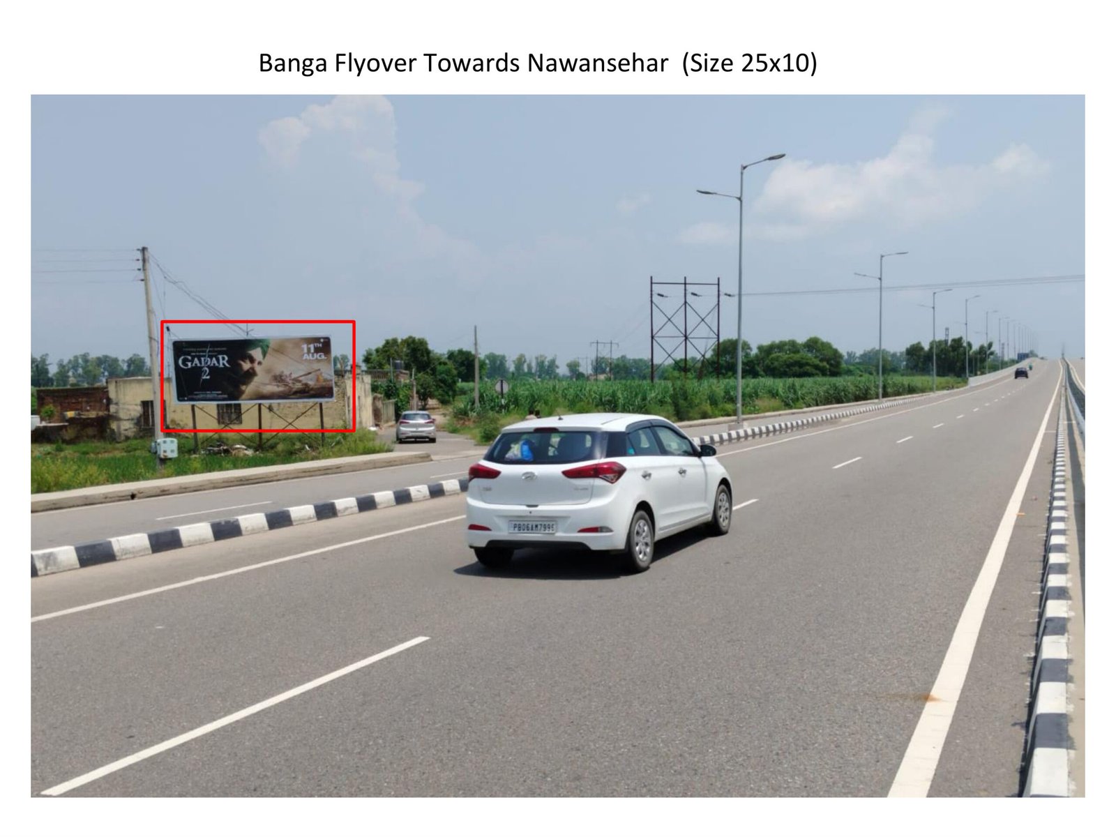 Billboard Advertising in Banga Flyover Towards Nawansehar - Punjab
