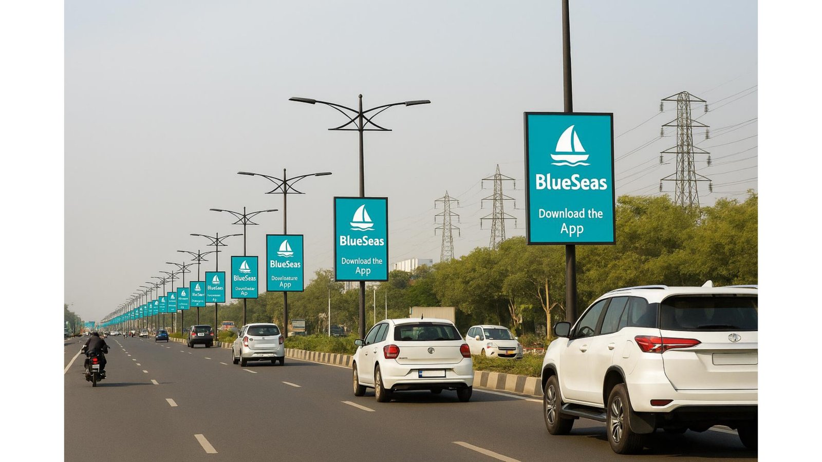 Pole Kiosk Advertising in Saadatganj - Lucknow