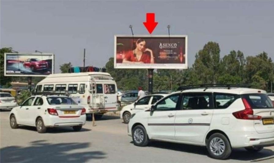 Unipole Advertising towards Railway Station Exit - Punjab