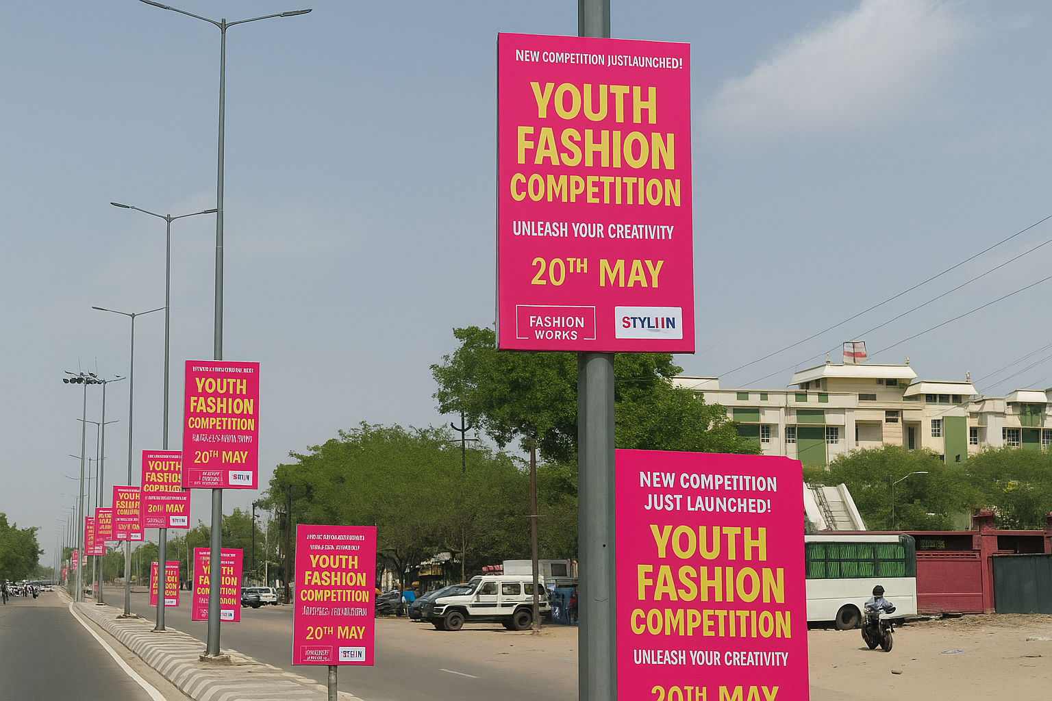 pole kiosk branding in Kanchana Bihari lucknow - Lucknow