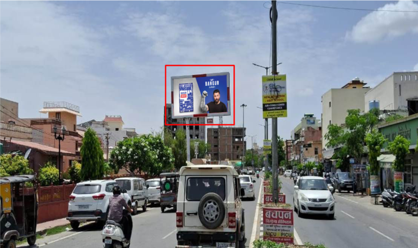 Pole Kiosk Advertising in Sikar Sanwali Road - Rajasthan