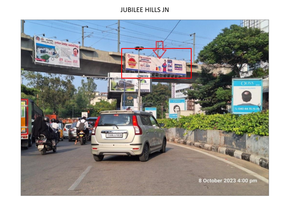Billboard advertising in Jubilee hills JN hyderabad - Hyderabad