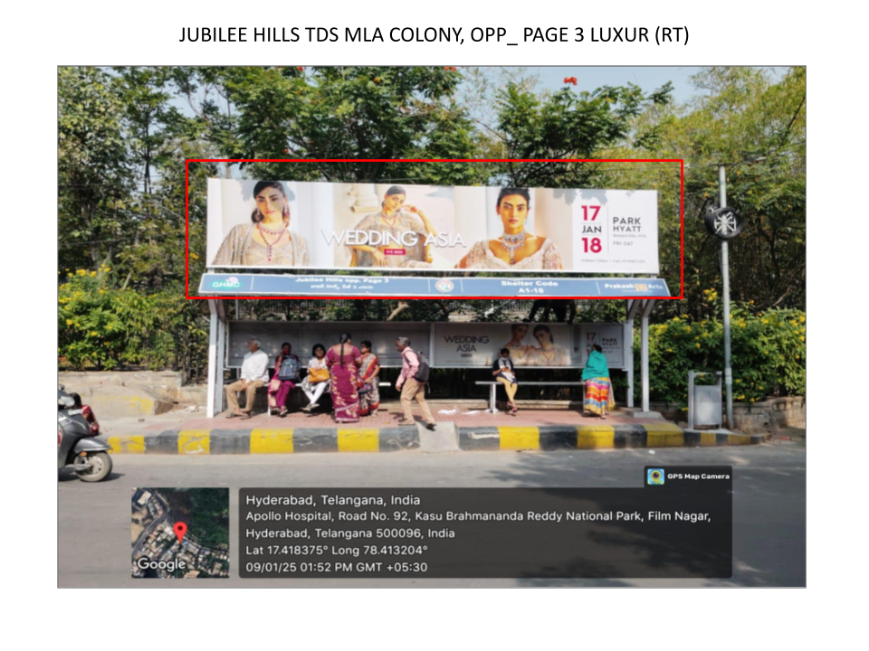 Bus shelter advertising in Banjara Hills Hyderabad - Hyderabad