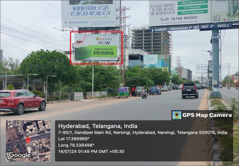 Billboard branding in Hitech City Road hyderabad - Hyderabad