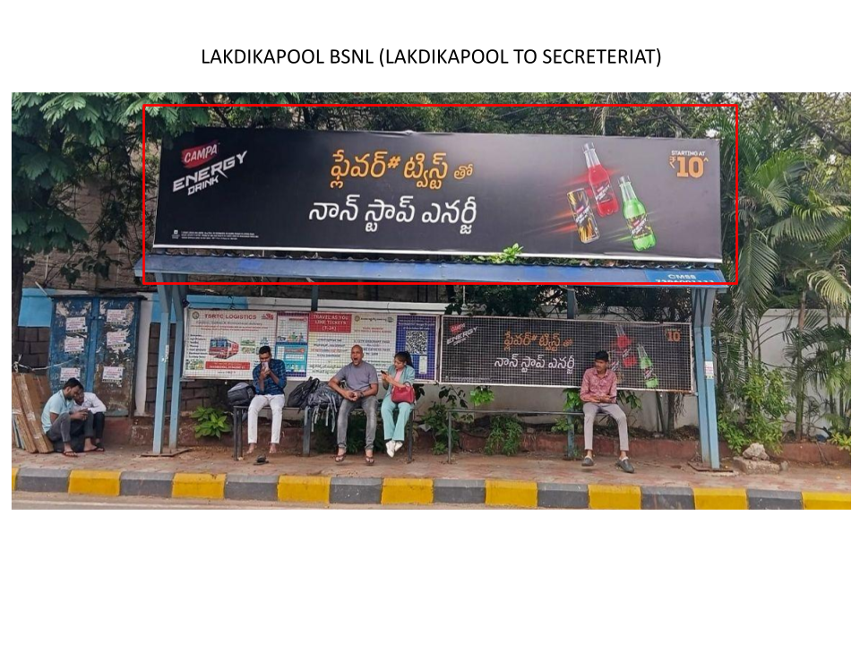 bus shelter branding in Lakdikapool hyderabad - Hyderabad