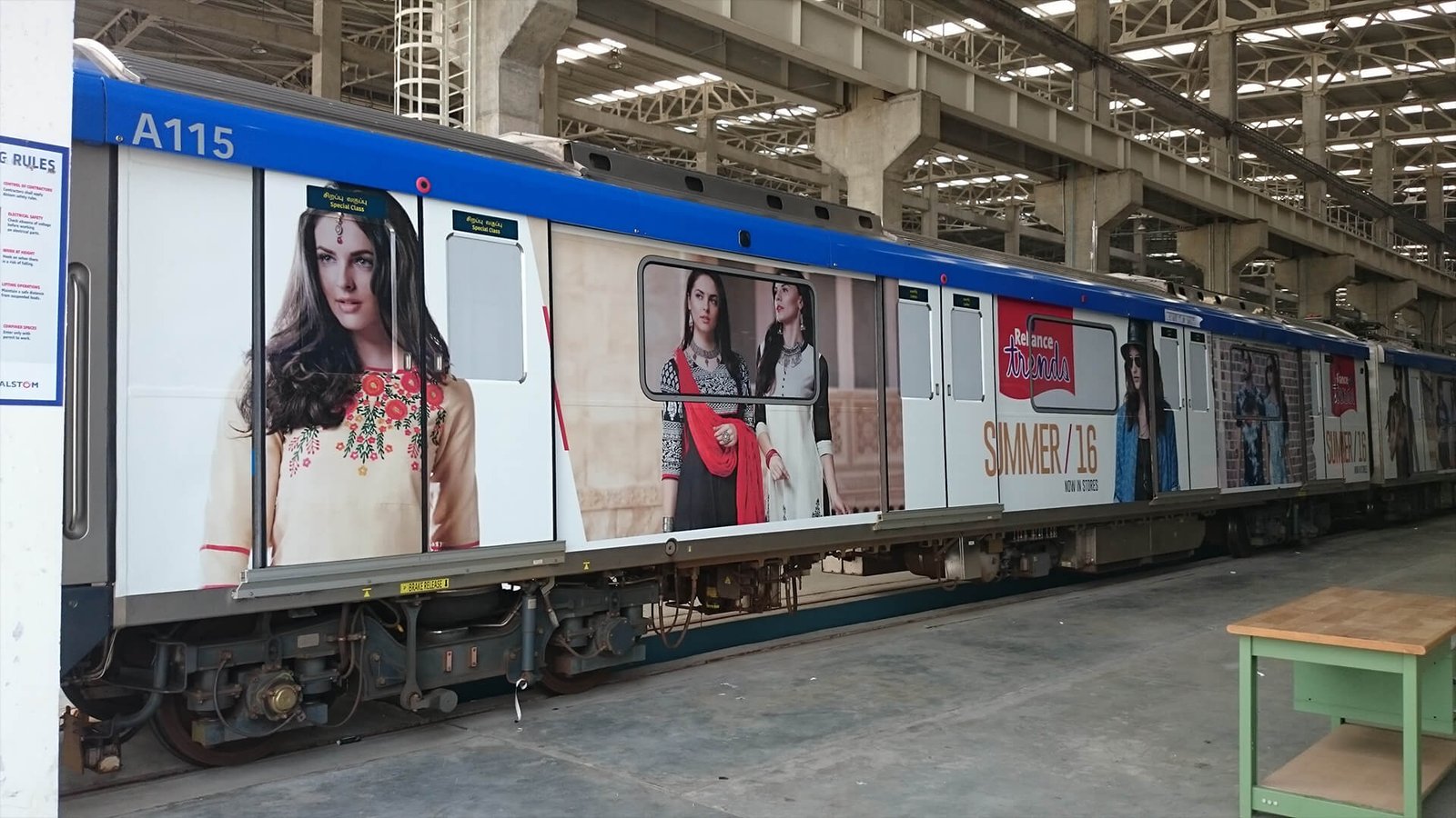 Metro Train Exterior Branding Agency in Guindy, Chennai - 