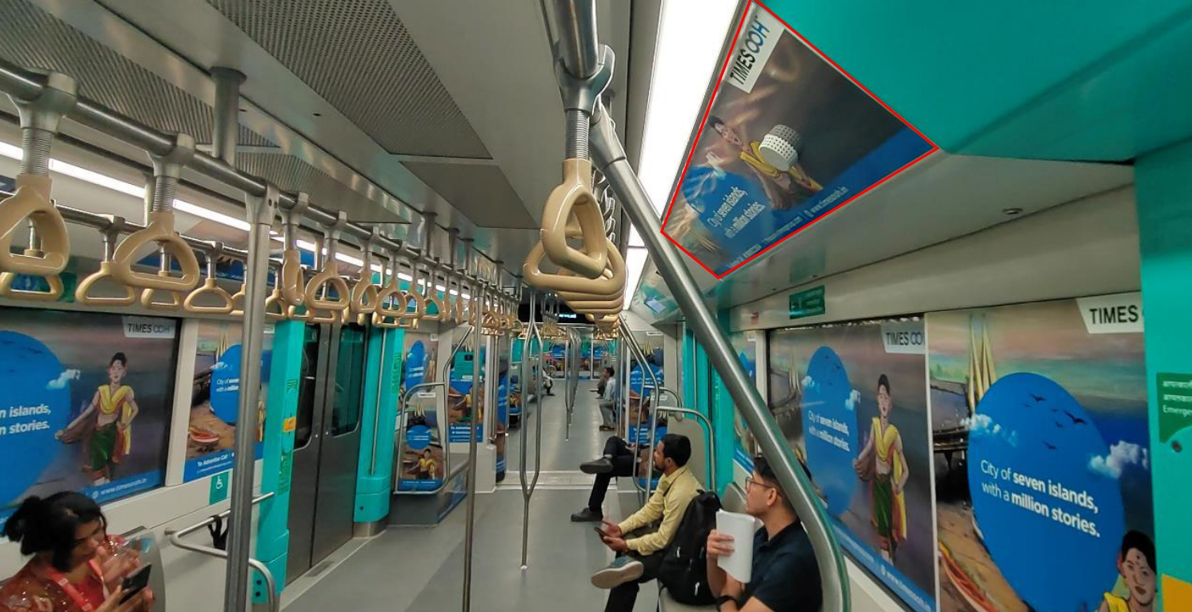 Metro interior advertising in Mumbai - 