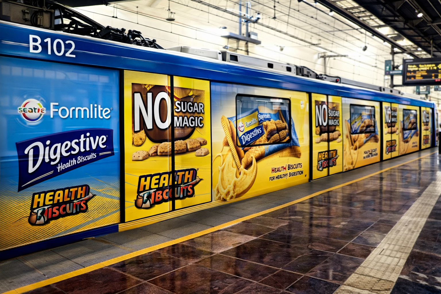 Metro advertising in Gandhi Bhavan Hyderabad - 