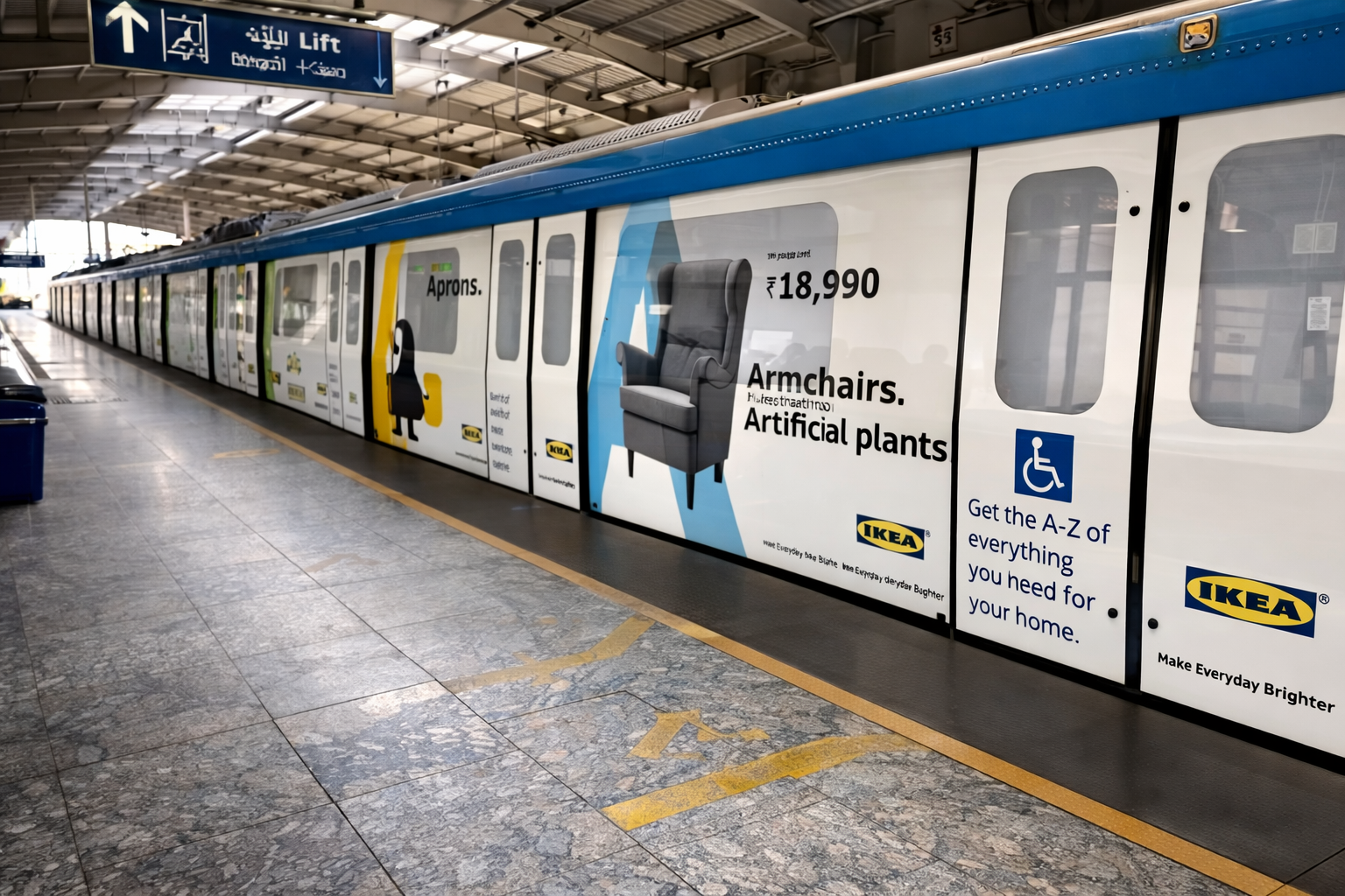 Metro advertising in Punjagutta Hyderabad - 