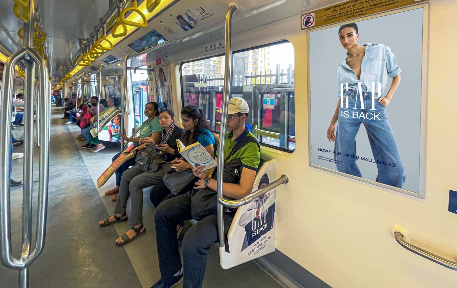 Metro advertising in Jubilee Hills Check Post Hyderabad - 