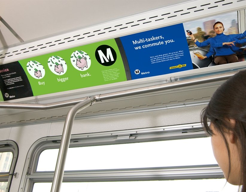 Metro advertising in Vadaj Metro Station, Ahmedabad - 