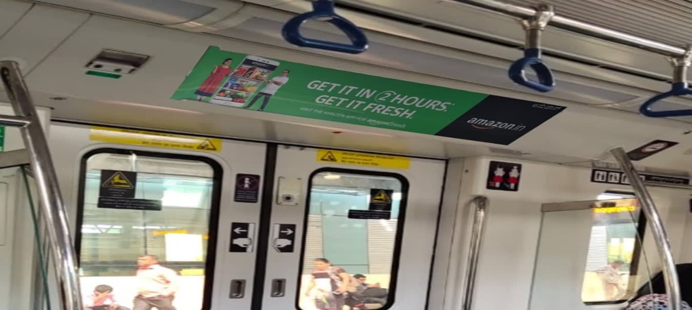 Metro Inside Strip Advertising in Taj East Gate Metro Station, UP - 