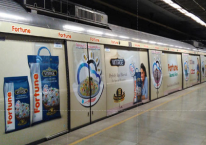 Metro Advertising in Kalkaji Mandir, Delhi - 