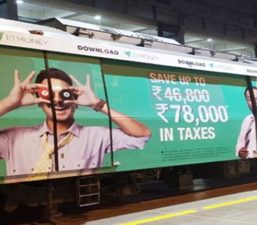 Metro Train Advertising In Durgabai Deshmukh South Campus, Delhi - 