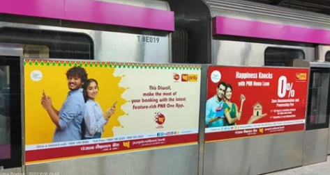 Metro Train advertising in INA, Delhi - 