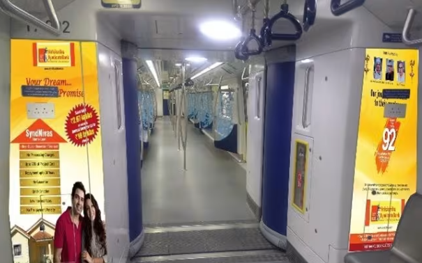 Metro advertising in Ameerpet Hyderabad - 