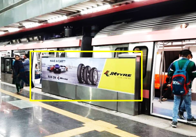 Inside Metro Train Advertising In Kalkaji Mandir, Delhi - 