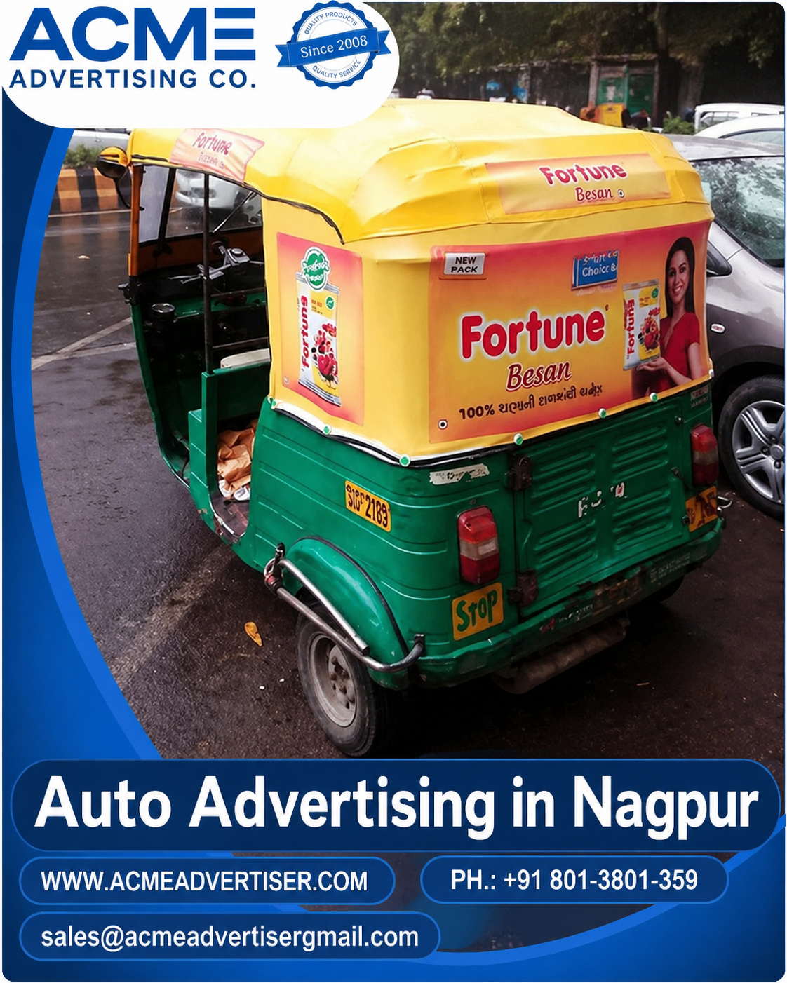 Auto Rickshaw Advertising Company in Nagpur – ACME - 